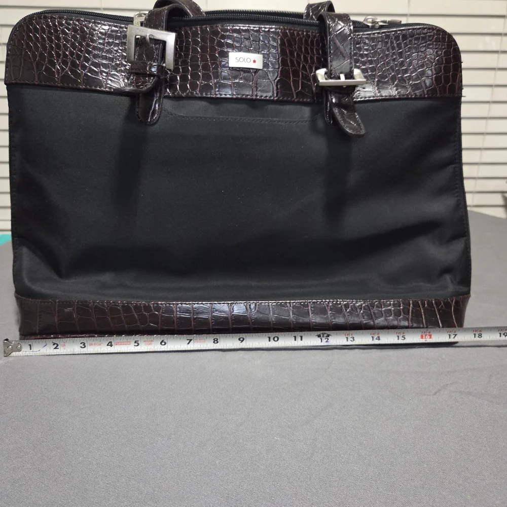 Solo Black and Brown Men's Bag